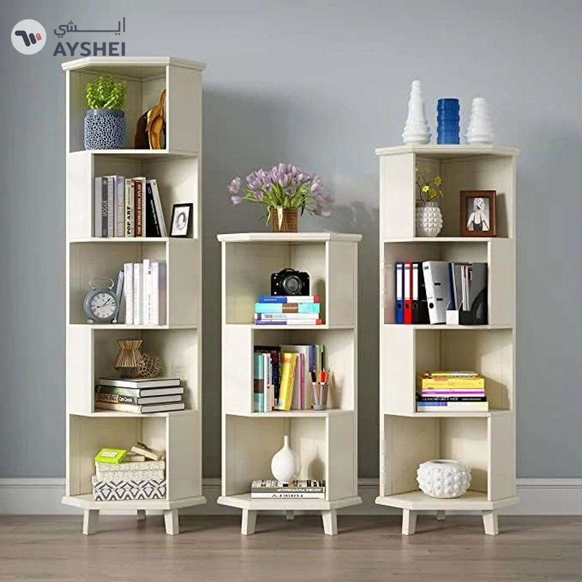 Balanbo Corner Book Cabinet-2-2
