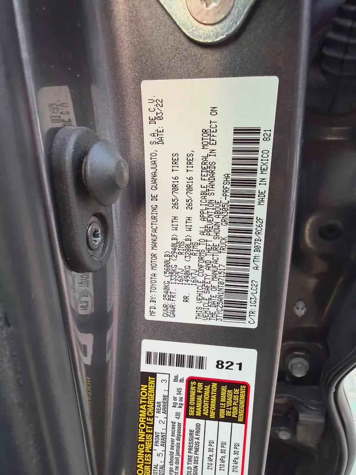 Toyota Tacoma 2022 American Specs-14-14