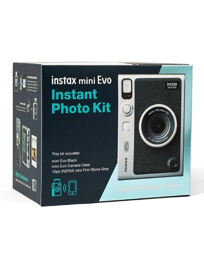 FUJIFILM Instax Mini Evo Instant Photo Kit (Black)-4