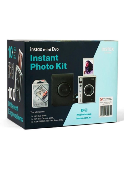 FUJIFILM Instax Mini Evo Instant Photo Kit (Black)-0