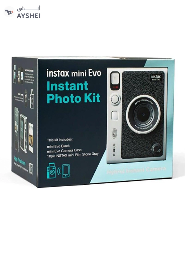 FUJIFILM Instax Mini Evo Instant Photo Kit (Black)