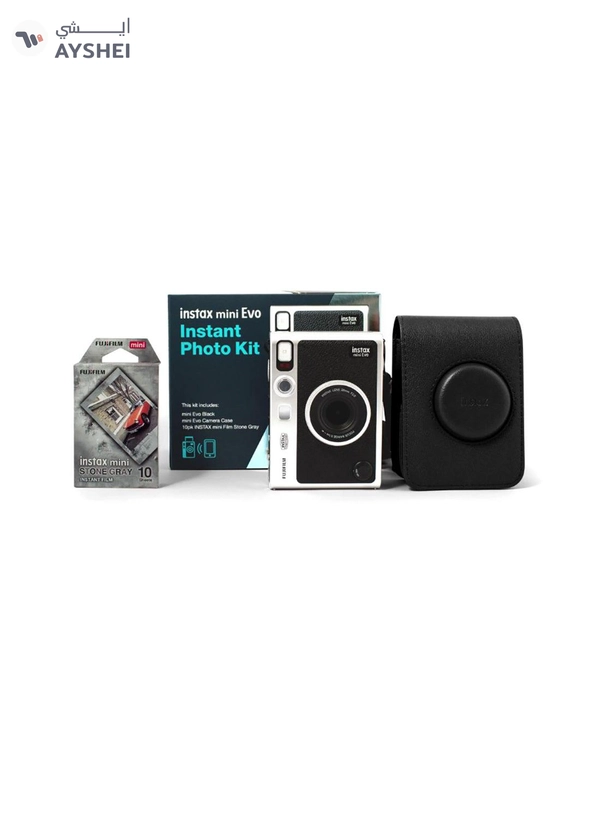 FUJIFILM Instax Mini Evo Instant Photo Kit (Black)
