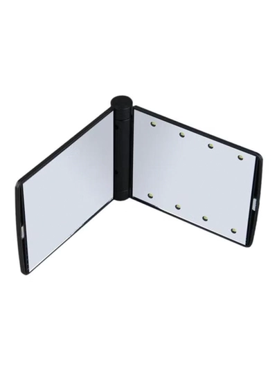 OUTAD LED Foldable Makeup Mirror Black 110x11x85mm-4