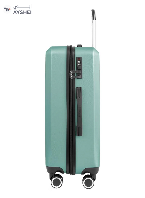  PARAJOHN ABS Material 3-Piece Hardsided Luggage Set | 4-Wheel Spinner Trolley | Small (10kg), Medium (20kg), Large (30kg) -Mint green