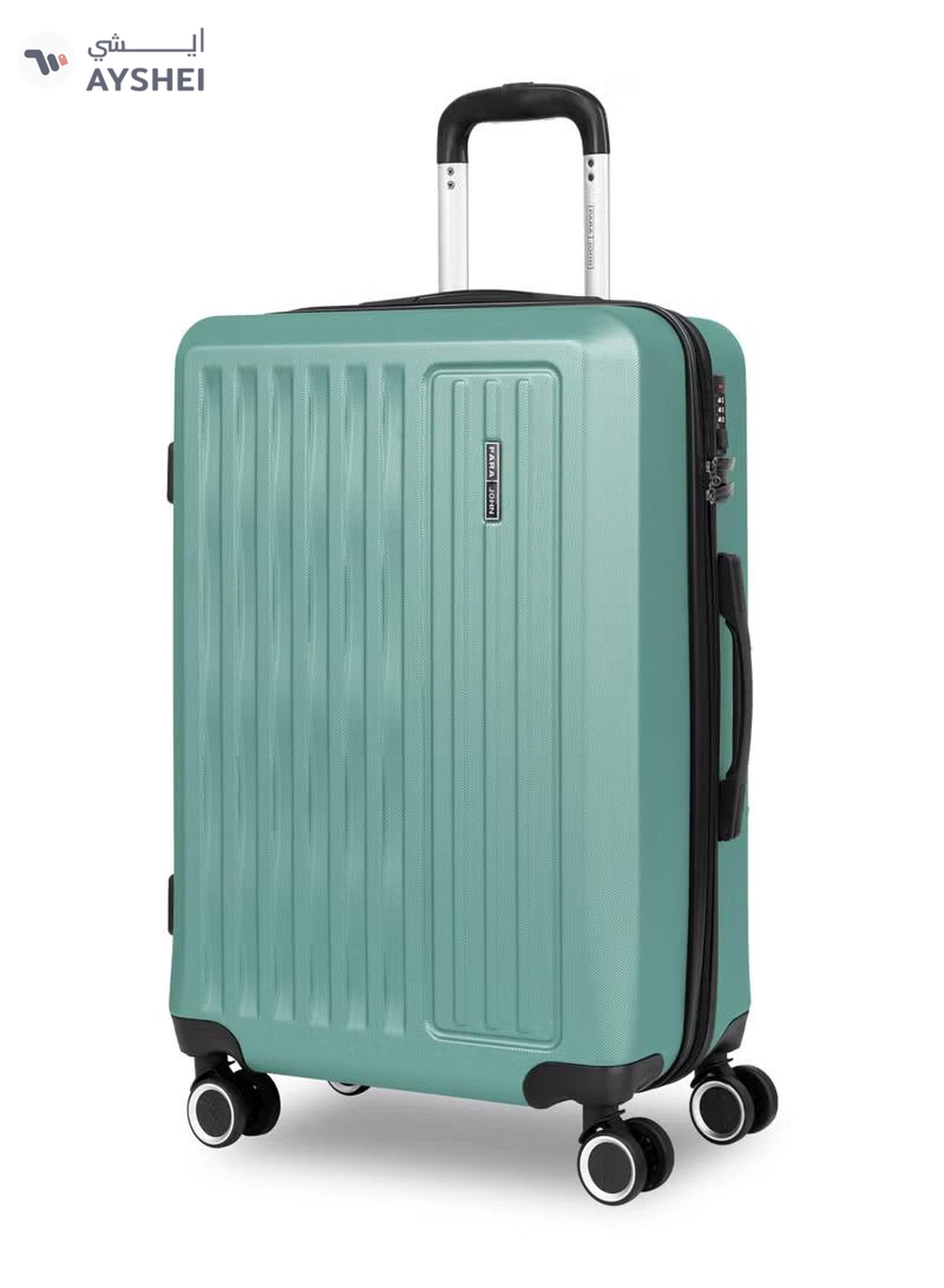  PARAJOHN ABS Material 3-Piece Hardsided Luggage Set | 4-Wheel Spinner Trolley | Small (10kg), Medium (20kg), Large (30kg) -Mint green-4-4