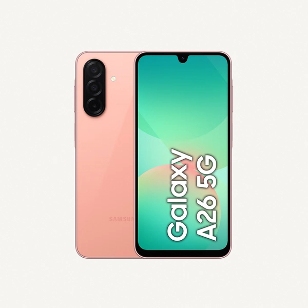 Samsung Galaxy A26 5G Dual SIM Peach Pink 6GB RAM 128GB - Middle East Version