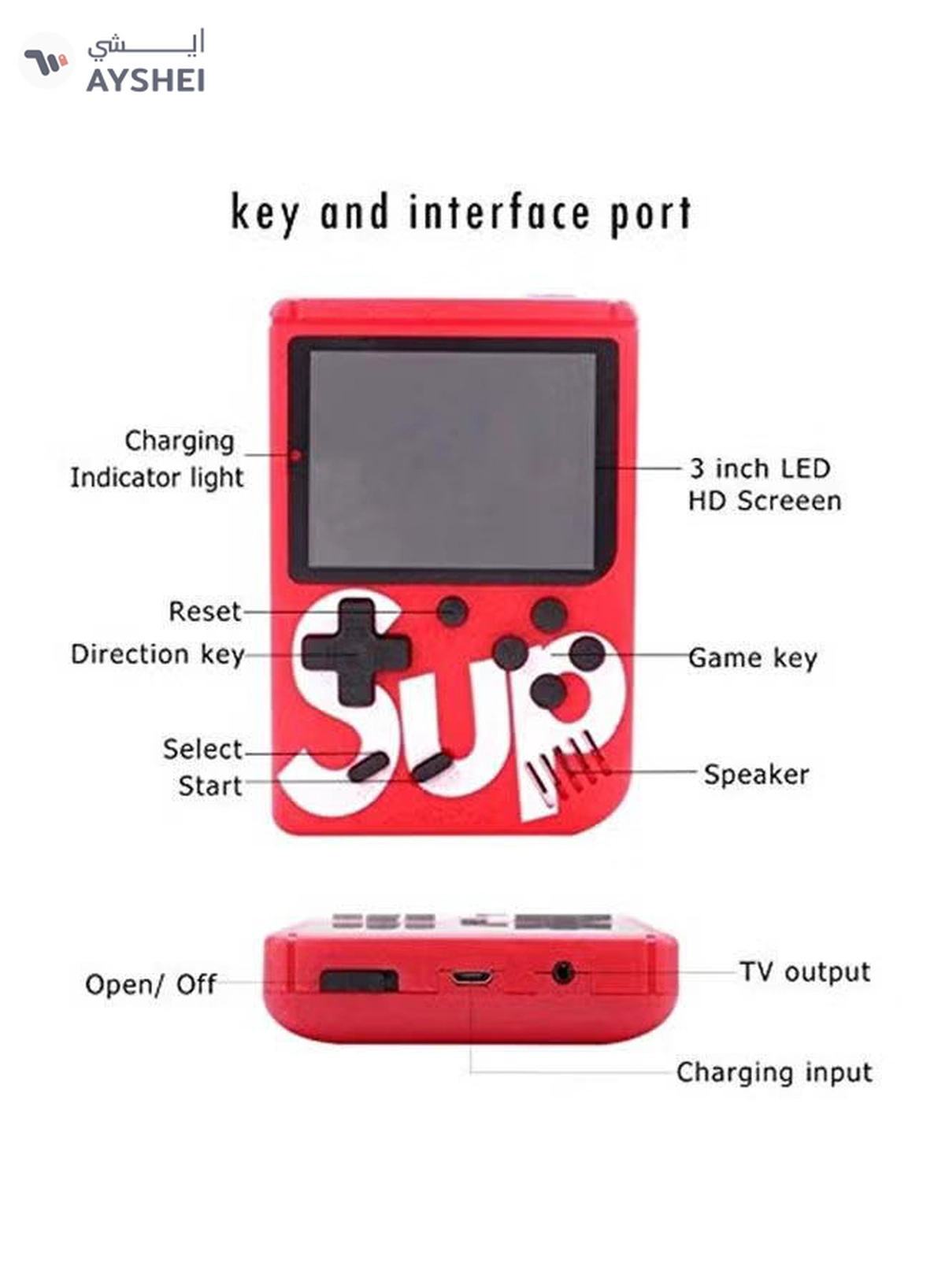 SUP 400 In 1 Handheld Console Sup-4-4
