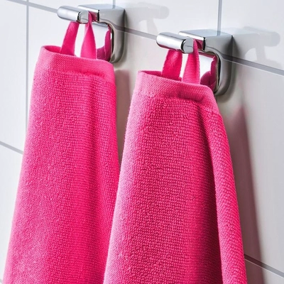 VÅGSJÖN Bath towel, bright pink, 70x140 cm-4