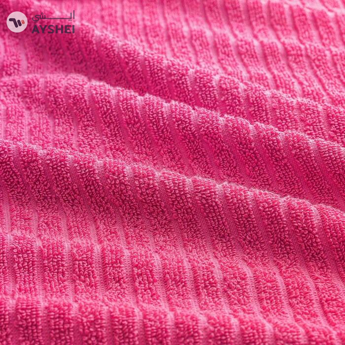 VÅGSJÖN Bath towel, bright pink, 70x140 cm-2-2