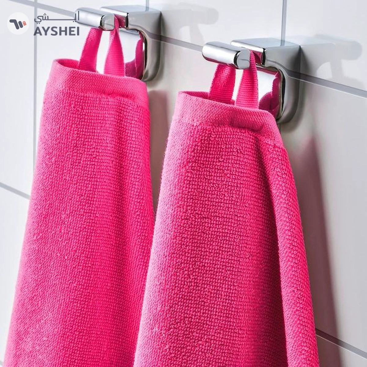 VÅGSJÖN Bath towel, bright pink, 70x140 cm-4-4