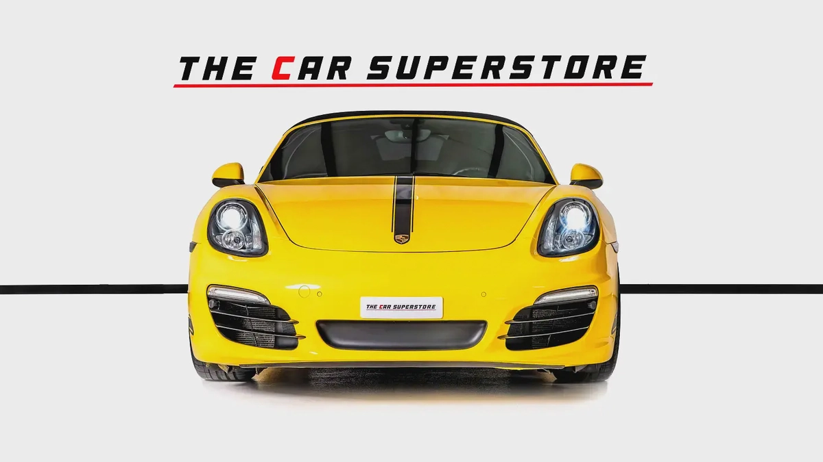 Porsche Boxster-Sport Chrono Package-Black Styling Package-Yellow Brake Callipers-2-2
