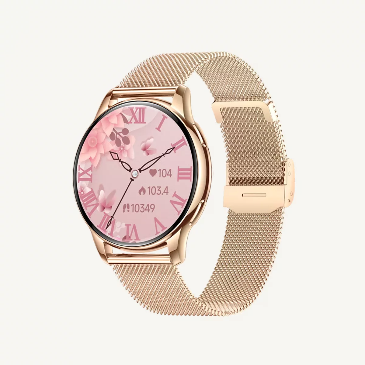 Queen Smart Watch For Women With AMOLED Always On Display Bluetooth Calling Waterproof Fitness Watches For Android iOS Gold-0-0