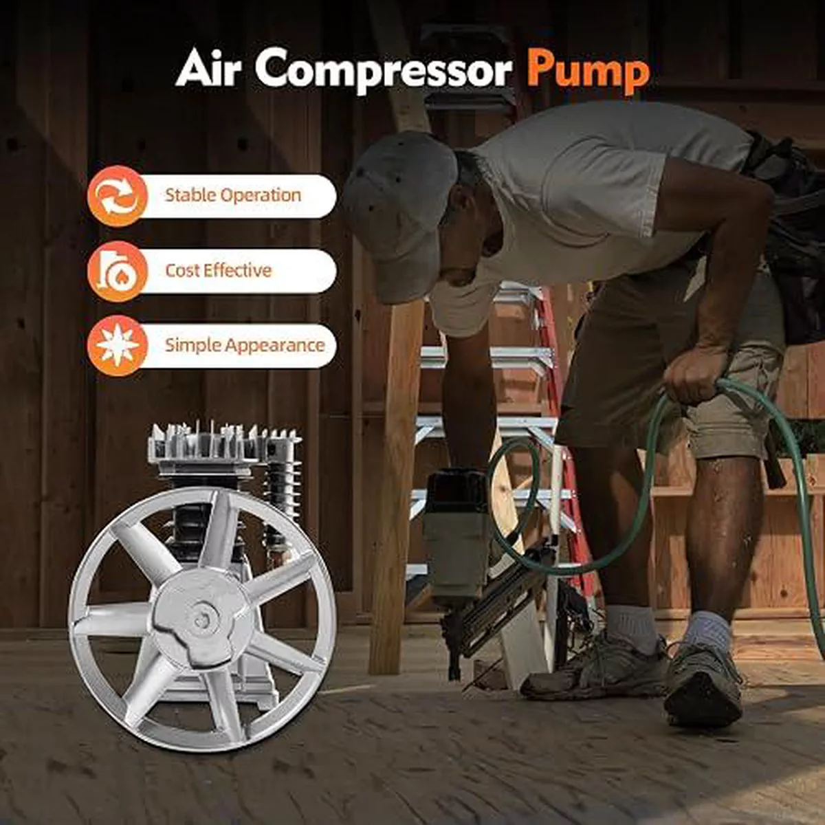 Air Compressor 500Liter Head Italy Technology 5.5Hp-1-1