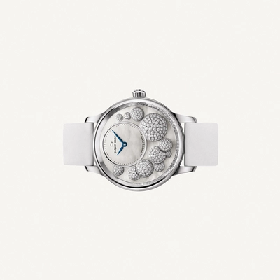 Jaquet-Droz Petite Heure Minute | Diamonds 41mm White Gold case with Mother of Pearl Dial | Condition: New | Year of production 2018 (Approximation) | Original box | Original papers-1