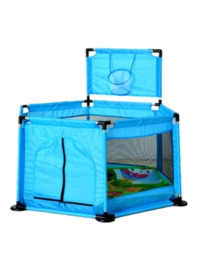 Cool Baby Ball Pit Fence Tent With Basketball Hoop SAJ992BL 126 x 107cm-1