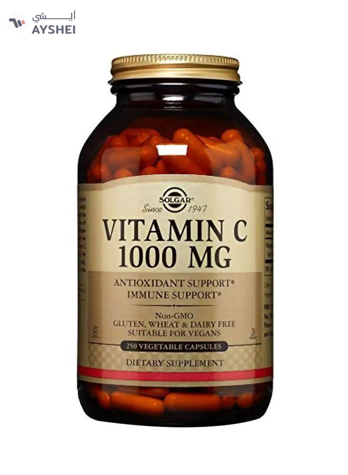 Solgar Vitamin C Dietary Supplement 1000mg - 250 Capsules