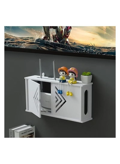 Eworld Stylish Wall-Mounted Router Rack for Wi-Fi Router-3