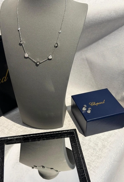 Chopard Happy Hearts Diamond Necklace and Earrings Set-0