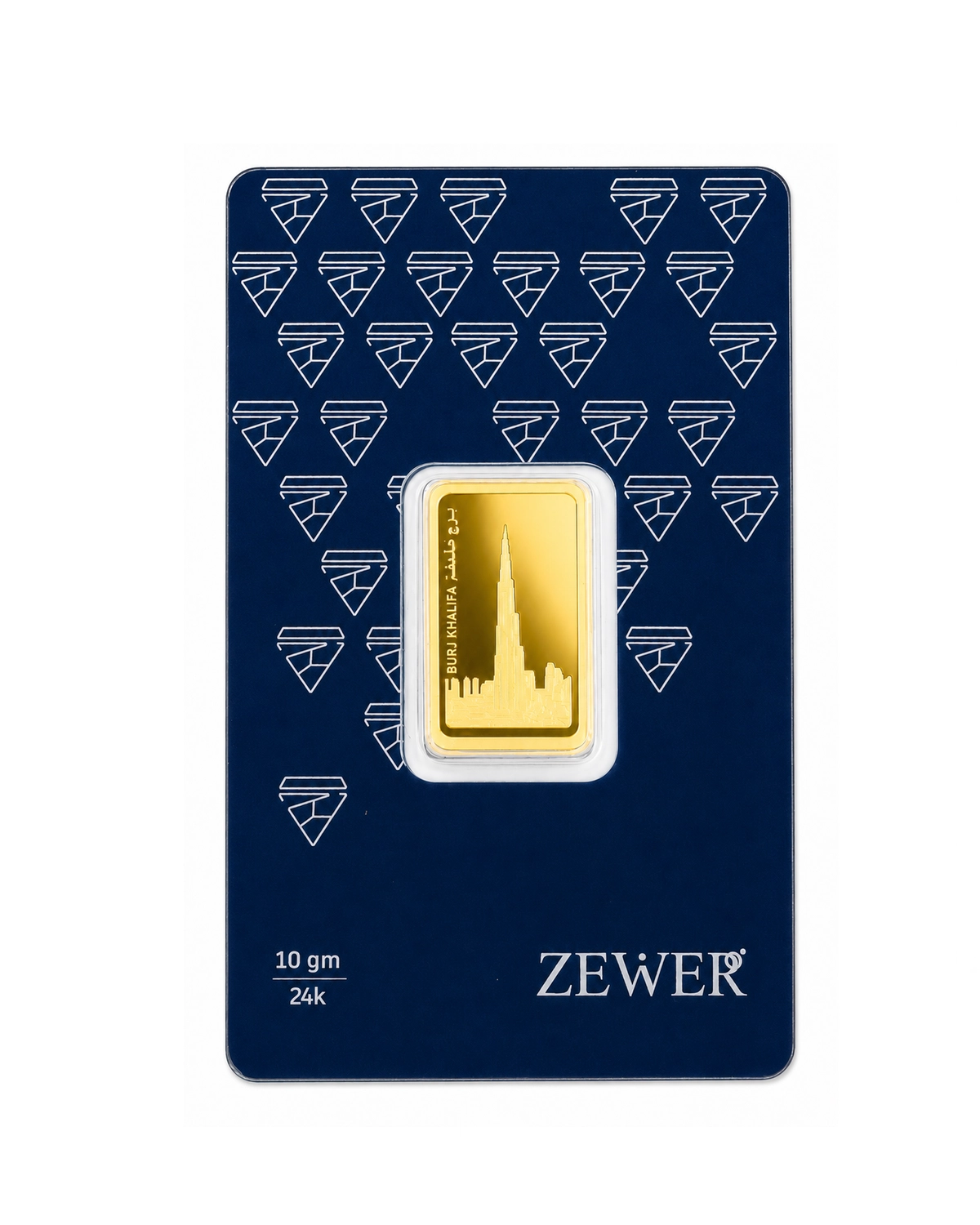 Zewer 10g 24K 999.9 Fine Gold Bar with Burj Khalifa Design-4-4