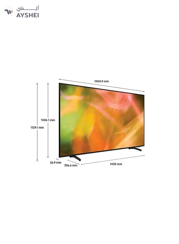 Samsung 85-Inch Crystal UHD 4K Flat Smart TV 85AU8000 Black