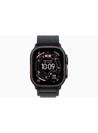 Apple Watch Ultra 3 GPS + Cellular 49mm (International Version) Black Titanium Case With Black Alpine Loop - Medium-2