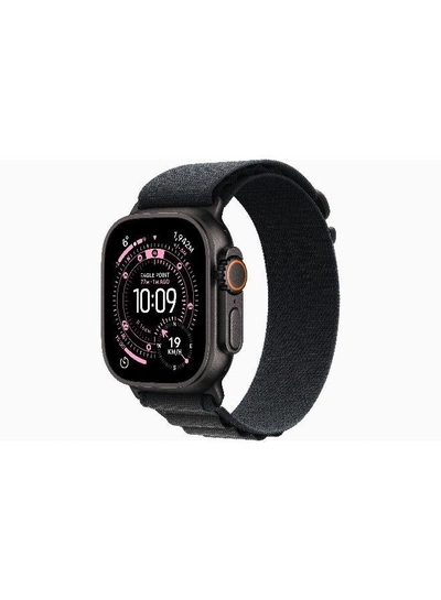 Apple Watch Ultra 3 GPS + Cellular 49mm (International Version) Black Titanium Case With Black Alpine Loop - Medium-0