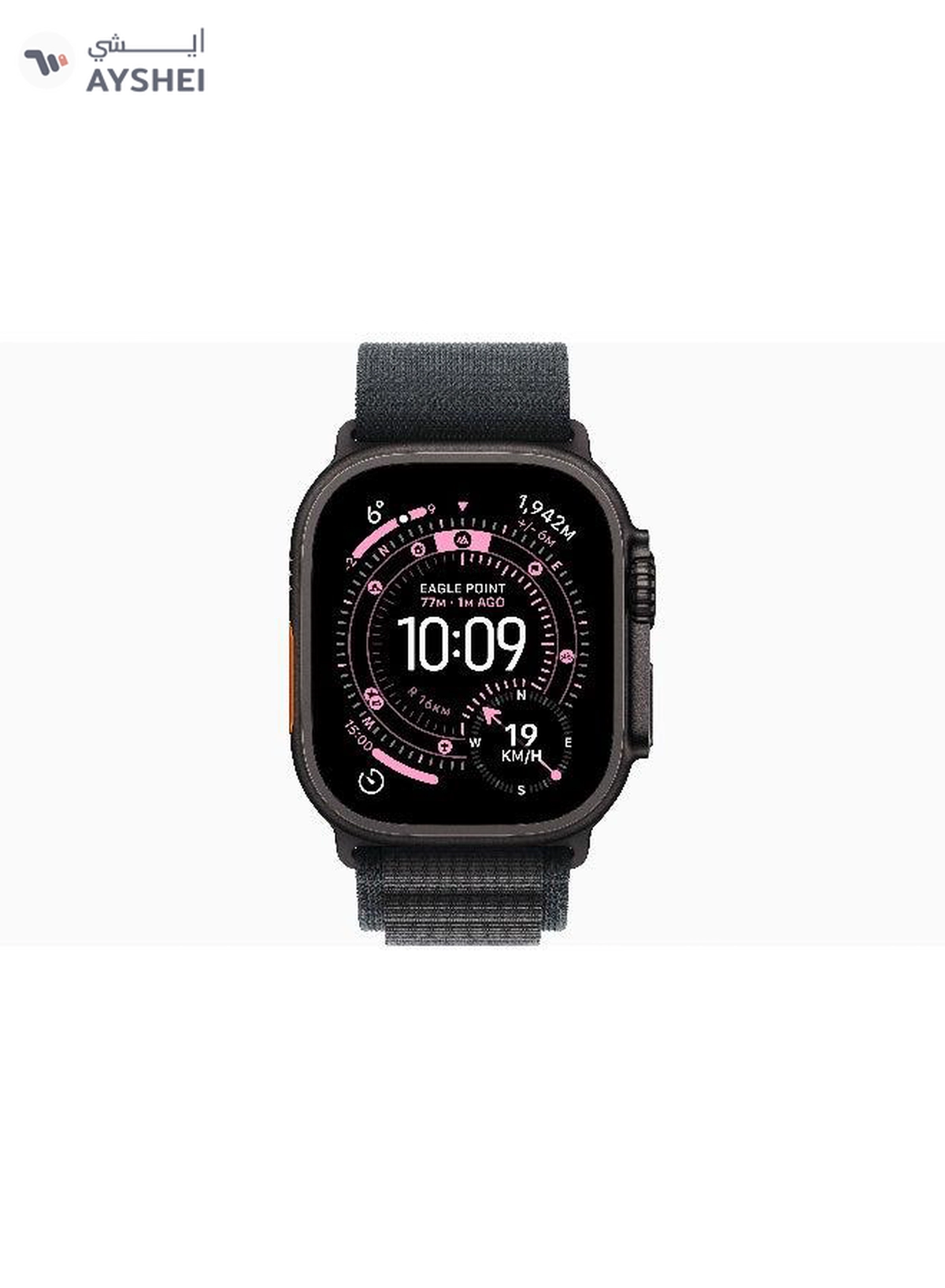Apple Watch Ultra 3 GPS + Cellular 49mm (International Version) Black Titanium Case With Black Alpine Loop - Medium-2-2