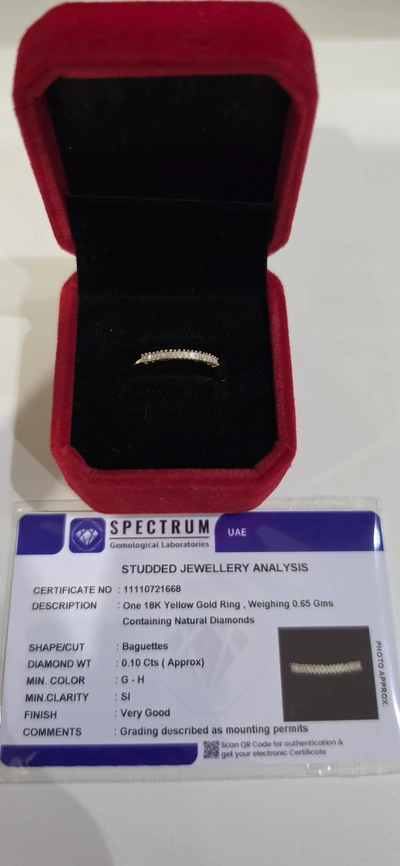 diamond ring with 18k gold-2