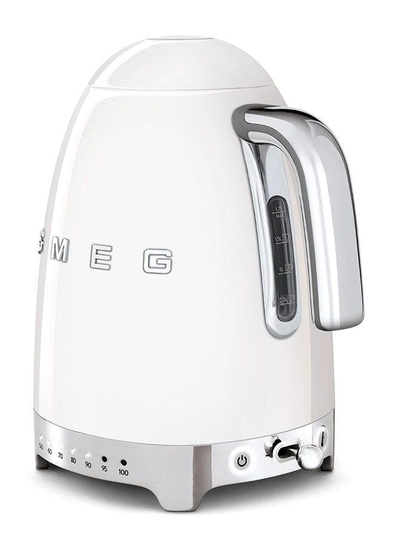 Smeg 50s Retro Style Temperature Control Electric Kettle White KLF04WHAU 1.7 L 2400 W KLF04WHAU White-1