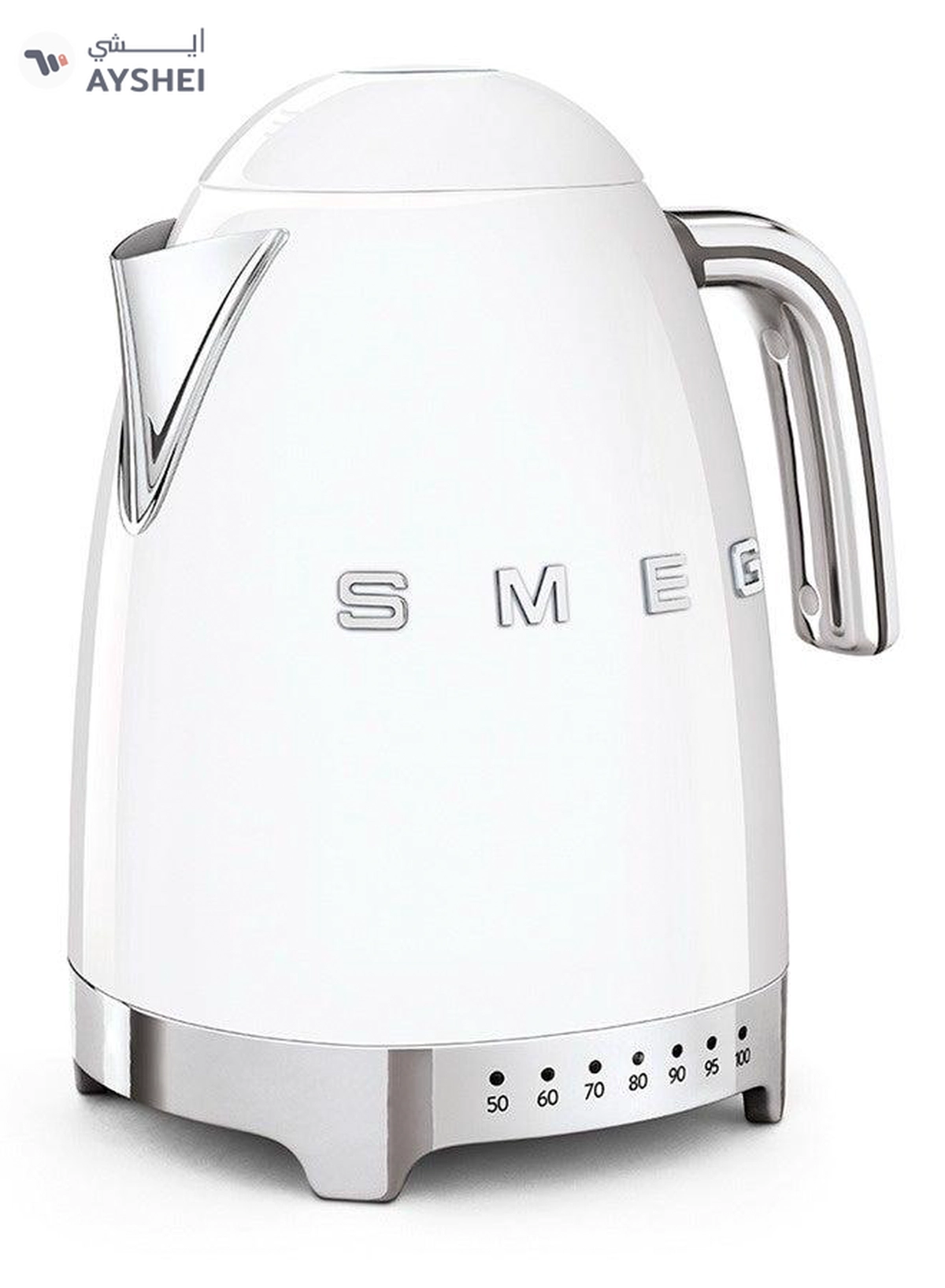 Smeg 50s Retro Style Temperature Control Electric Kettle White KLF04WHAU 1.7 L 2400 W KLF04WHAU White-2-2