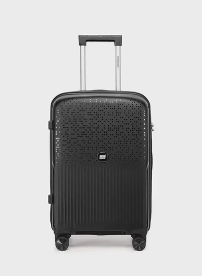 British Tourister 3 Piece Polypropylene Hard Side Spinner Luggage Trolley Set 20/24/28 Inch - Black-5