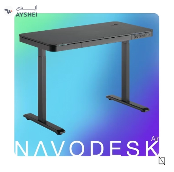 Navodesk AIR, Standing Desk with Inbuilt USB Ports and Wireless Charging