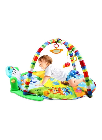 HUANGER Educational Children's Musical, Fitness Mat With Piano Microphone And Pendants 55x86x86cm-4