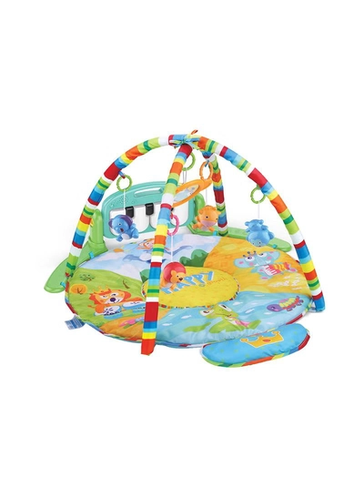 HUANGER Educational Children's Musical, Fitness Mat With Piano Microphone And Pendants 55x86x86cm-0