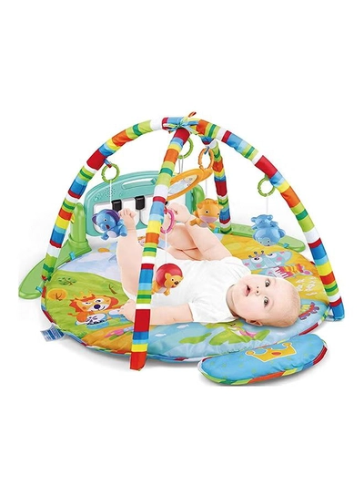 HUANGER Educational Children's Musical, Fitness Mat With Piano Microphone And Pendants 55x86x86cm-3