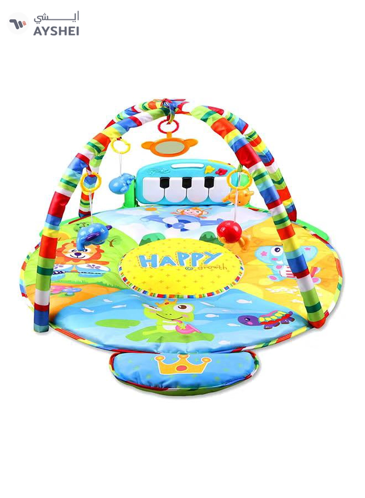 HUANGER Educational Children's Musical, Fitness Mat With Piano Microphone And Pendants 55x86x86cm-1-1