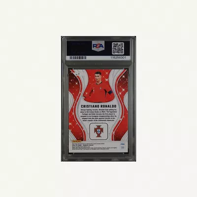 2024–25 Donruss FIFA Cristiano Ronaldo “Magicians” #7, graded PSA Mint 9-1