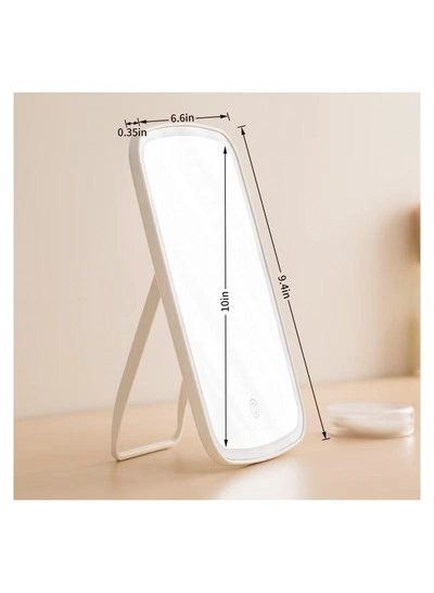  NNEWVANTE Makeup Mirror Touch Screen Vanity Mirror with Lights,Portable Makeup Mirrors LED Brightness Adjustable Mirror USB Rechargeable Cosmetic Mirror-1