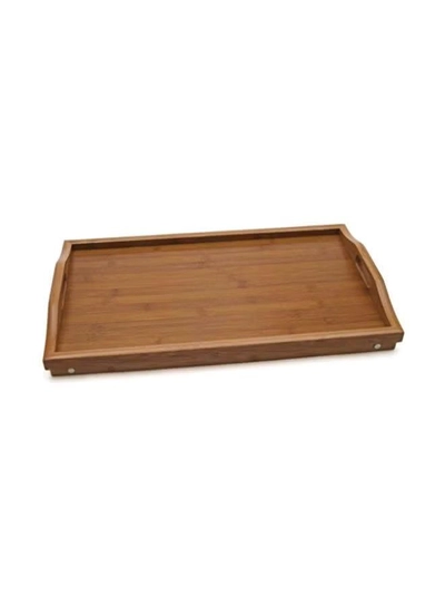 Lipper International Bamboo Bed Tray Brown-3