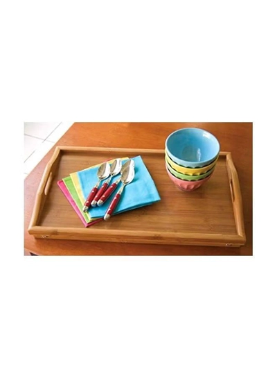 Lipper International Bamboo Bed Tray Brown-1