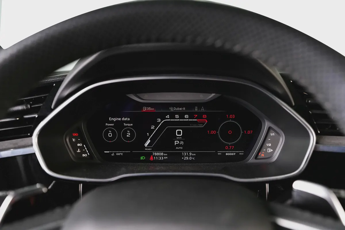 Audi RSQ3 Sportback-Premium Leather Interior-Red Interior Inserts-Carbon Fiber Trim-GCC-AUDI FSH-14-14