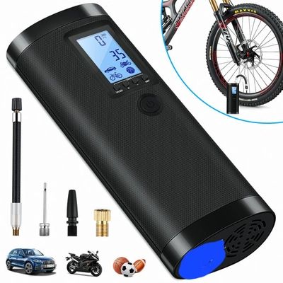 Portable Digital Air Compressor – Smart & CompactEasily inflate your car, bike, motorcycle, or sports balls anytime, anywhere.Features a digital LCD display, auto shut-off function, and rechargeable battery-0