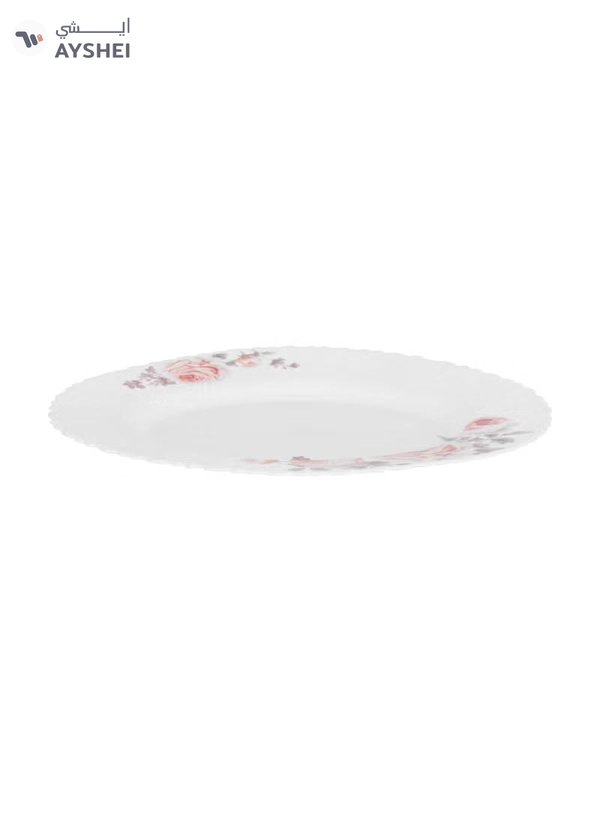 Delcasa Peace Rose 33 Piece Opalware Dinner Set- DC3708/ Includes Oval Plate, Dinner and Flat Plates, Salad Bowls and Soup Spoons