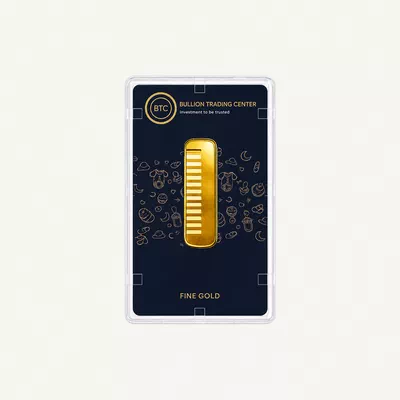 BTC 5 Gram Pure Gold Baby Comb - Exclusive Gifting and Collectable 24 carat-0