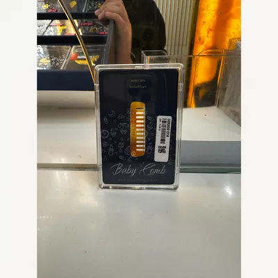 BTC 5 Gram Pure Gold Baby Comb - Exclusive Gifting and Collectable 24 carat-1