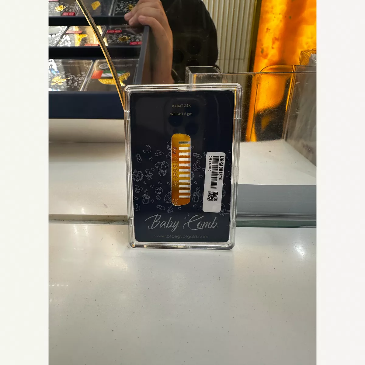 BTC 5 Gram Pure Gold Baby Comb - Exclusive Gifting and Collectable 24 carat-1-1