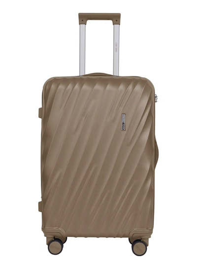 PARAJOHN Swirl Series ABS Luggage Trolley Set 3 Pcs -Coffee-4