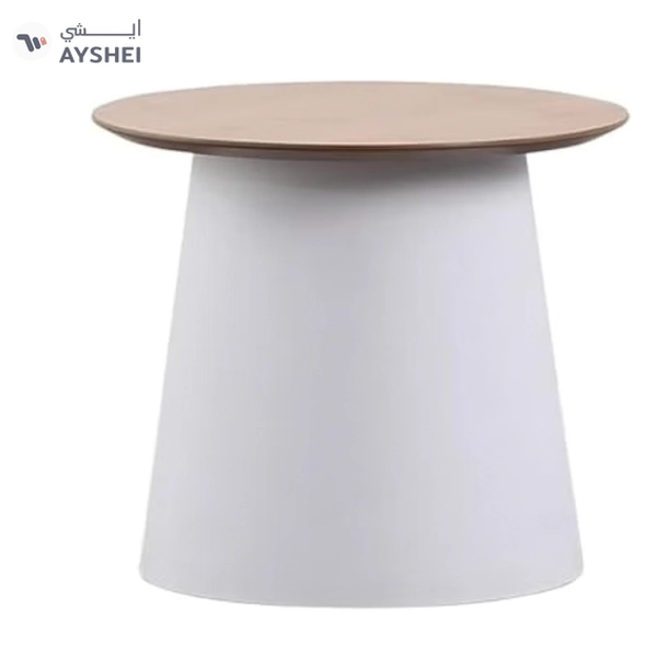 Daamudi KAI Round Table, Minimalist Center Table or Coffee Table for Home & Offic