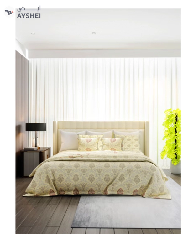Raymond Home King Flat Sheet Super Soft 140 TC Pure Cotton