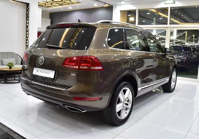 Volkswagen Touareg ( 2015 Model ) in Brown Color GCC Specs-11